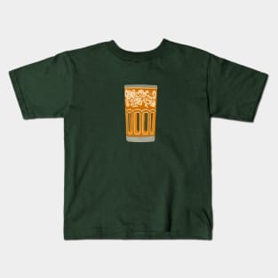 Orange Yellow Moroccan Tea Cup - ATAY Cup - Traditional Moroccan Tea Cup Kids T-Shirt